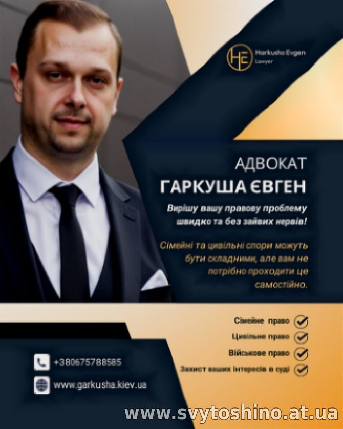 Адвокат Київ: Професійна юридична допомога у сімейних, цивільних та військових справах.